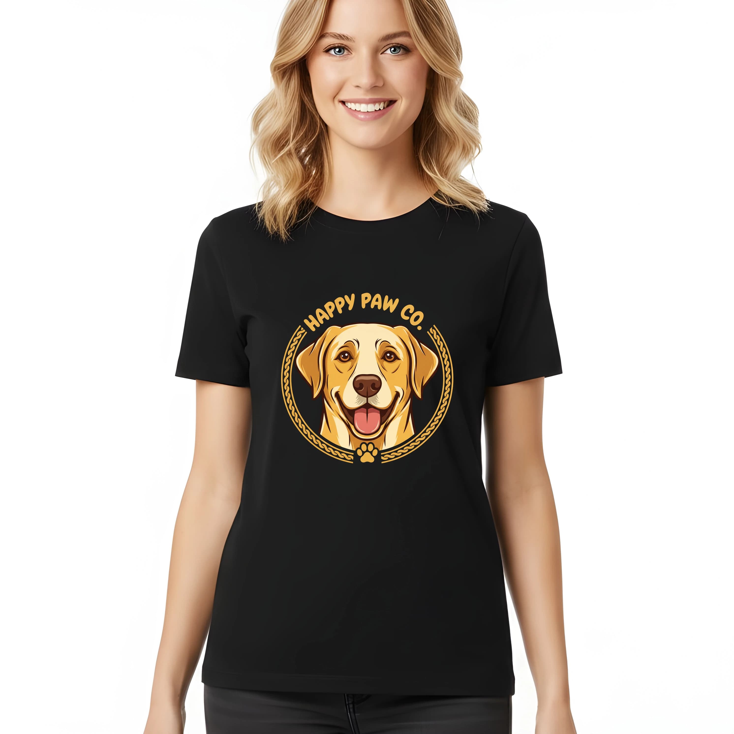 Dámske tričko Šťastný úsmev labradora Happy Paw Co