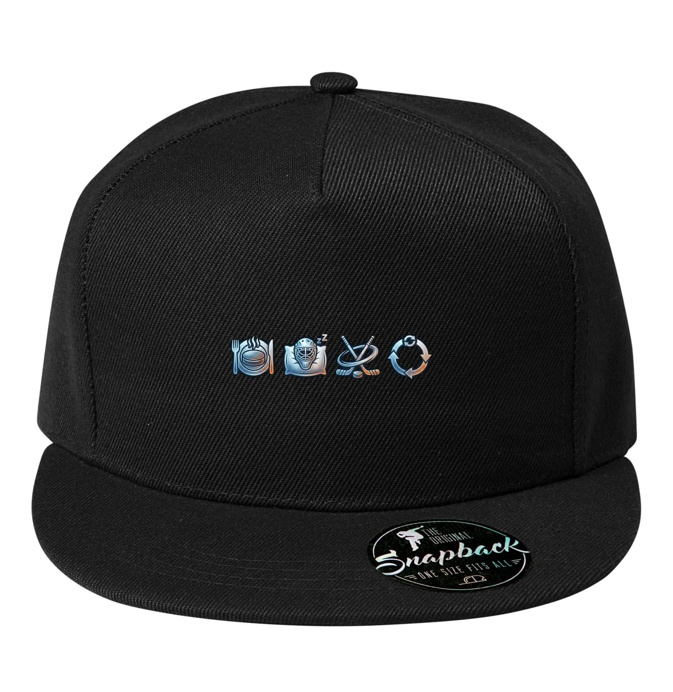 Šiltovka snapback Jedz, spi, hraj hokej, opakuj stále dokola