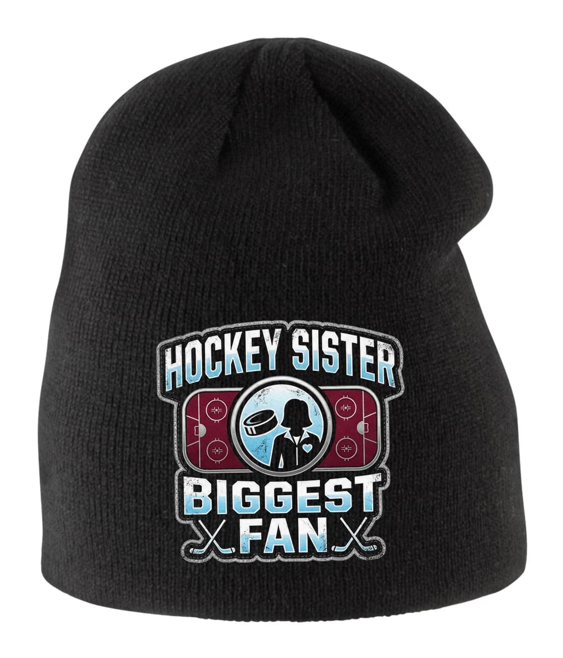 Detská zimná čiapka Hrdá Hockey Sister Najväčšia fanúšička na ľade