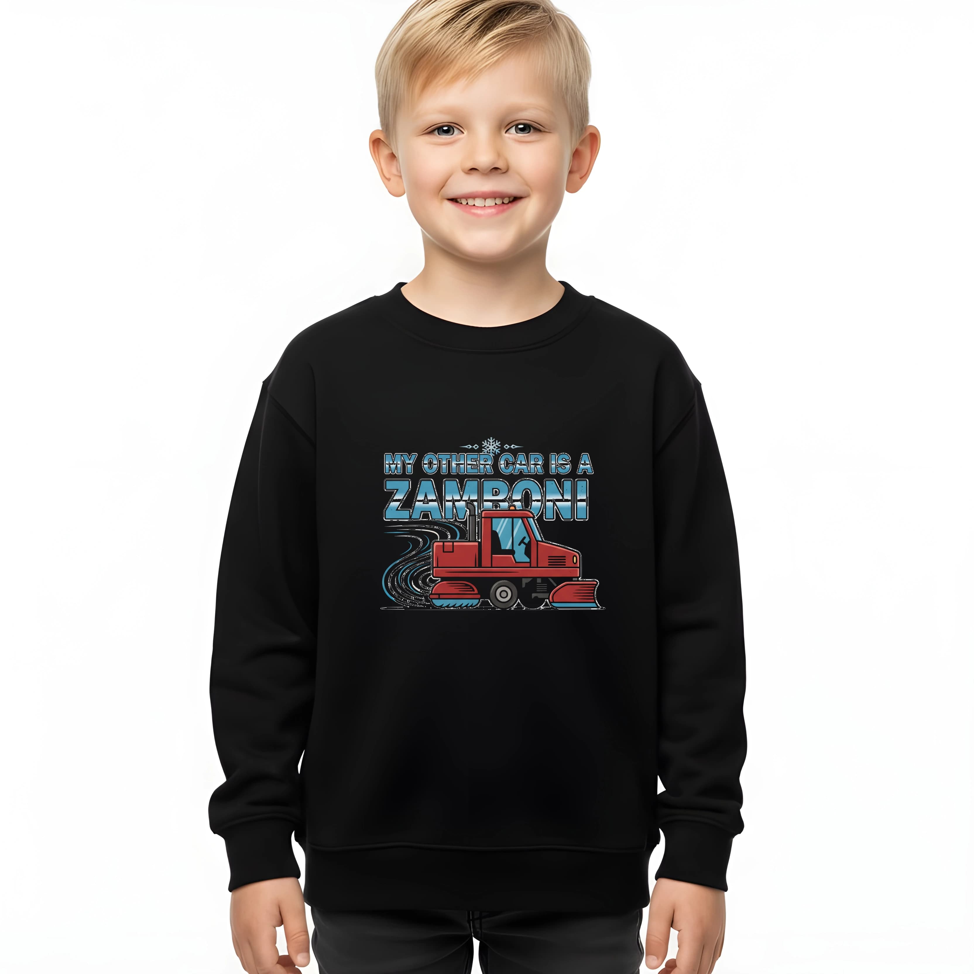 Detská mikina Moje iné auto je rolba Hviezda klziska