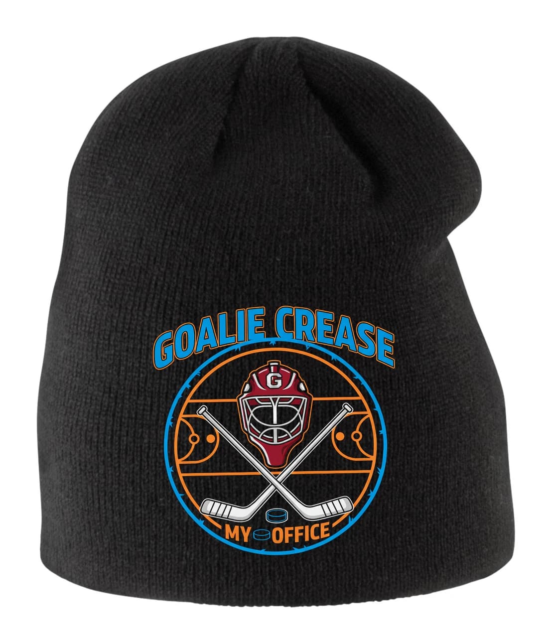 Detská zimná čiapka Goalie Crease Bránkovisko je moje kráľovstvo