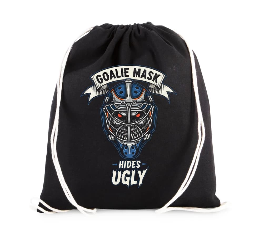 Vak na chrbát Goalie Mask Skrýva desivý úsmev a červené oči
