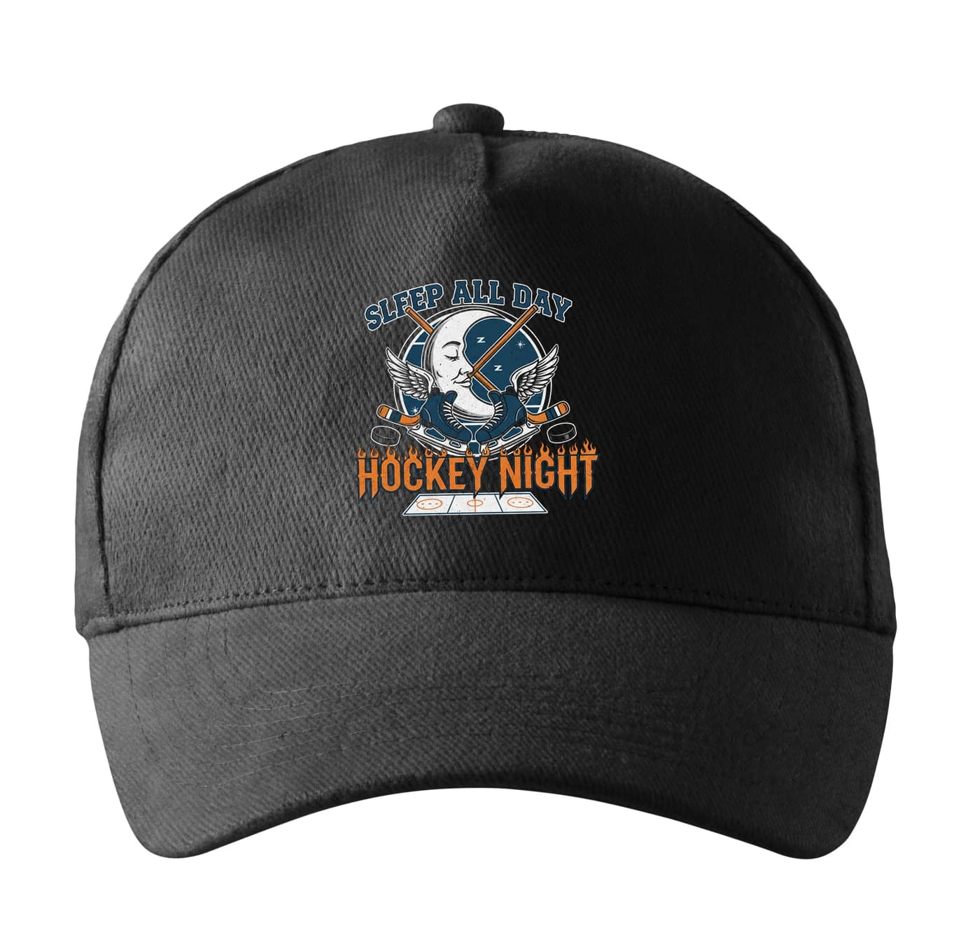 Šiltovka Spím celý deň Hockey Night vládne noci
