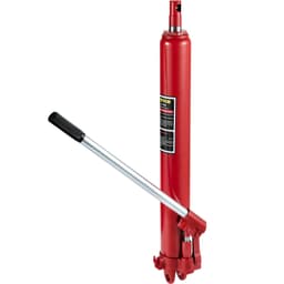 Hydraulický dlhý zdvihák, nosnosť 3 tony/6600 libier, s jednopiestovým čerpadlom a vidlicovou základňou, manuálny zdvihák s rukoväťou, pre garážové/dielenské žeriavy, zdvihák motora, červený - miniatúra 2