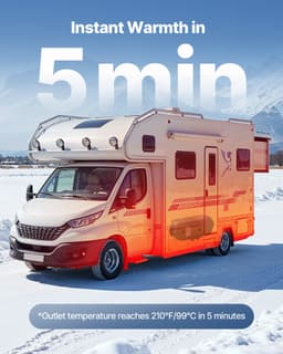 Prenosný naftový ohrievač vzduchu 8KW DC 12V/24V 10 l veľká nádrž - miniatúra 7