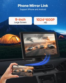 Autorádio s CarPlay dotykovou obrazovkou 9 palcov Apple Android Auto cúvacia kamera - miniatúra 10