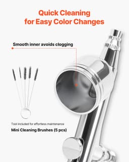 Sada airbrush pištole Sada airbrush pištole 1/6 HP vzduchový kompresor 1 airbrush pištol 3 trysky na farby - miniatúra 10