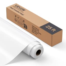 Teplonosná vinylová fólia HTV nažehľovacia na vinylovú rolku 304,8 x 7260 mm, lesklá biela - miniatúra 2
