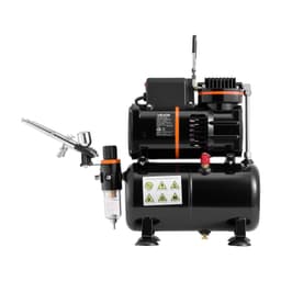 Sada airbrush pištole Sada airbrush pištole Vzduchový kompresor 1/6 HP 3 airbrush pištole 3 trysky Nádrž - miniatúra 4