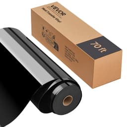 Teplonosná vinylová fólia HTV nažehľovacia na vinylovú rolku 304,8 x 21336 mm, lesklá čierna - miniatúra 2