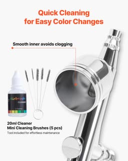 Sada airbrush pištole Sada airbrush pištole Vzduchový kompresor 1/6 HP 3 airbrush pištole 3 trysky Nádrž - miniatúra 10