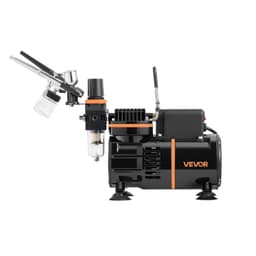 Sada airbrush pištole Sada airbrush pištole Vzduchový kompresor 1/6 HP 3 airbrush pištole 3 trysky 2 ventilátory - miniatúra 4