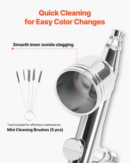 Sada airbrush pištole Sada airbrush pištole Vzduchový kompresor 1/6 HP 3 airbrush pištole 3 trysky 2 ventilátory - miniatúra 10