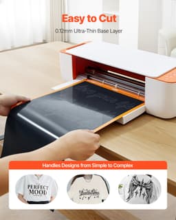 Teplonosná vinylová fólia HTV nažehľovacia na vinylovú rolku 304,8 x 15240 mm, lesklá čierna - miniatúra 6
