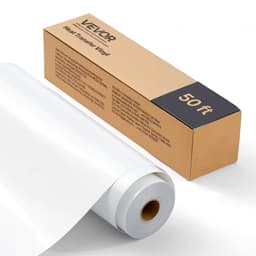 Teplonosná vinylová fólia HTV nažehľovacia na vinylovú rolku 304,8 x 15240 mm, lesklá biela - miniatúra 2