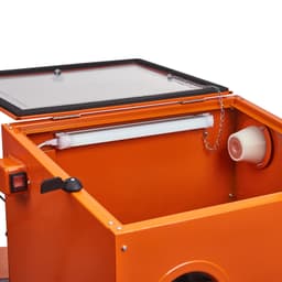 94,6 l pieskovacia skriňa, stolová skriňa s pieskovacou pištoľou so 4 tryskami - miniatúra 5