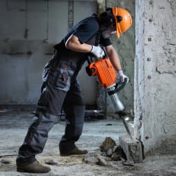 Demolačné kladivo, kladivo na betón, elektrické kladivo 2200 W, 2 sekáče - miniatúra 1
