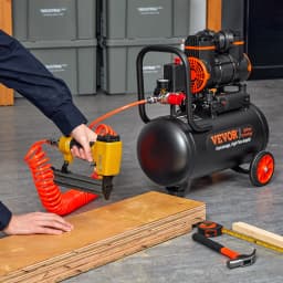 Vzduchový kompresor 18,2 l 900 W 2,2 CFM pri 90 PSI 70 dB Ultra tichý bez oleja - miniatúra 1