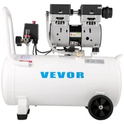 Vzduchový kompresor 41,6 l, ultra tichý vzduchový kompresor 1 HP, bezolejový vzduchový kompresor s oceľovou nádržou 750 W, prenosný vzduchový kompresor 8 barov, ultra tichý kompresor na domáce opravy, hustenie pneumatík - miniatúra 3