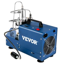 Vysokotlakový kompresor, vysokotlakový vzduchový kompresor 4500 PSI/30 MPA/300 BAR, kompresor na vzduchovku s manuálnym zastavením 1800 W 220 V vhodný pre paintballovú vzduchovku, PCP pušku, vzduchovku, potápačskú fľašu - miniatúra 4