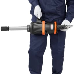 Pneumatický rázový uťahovák 2,5 cm, s krútiacim momentom až 7016,37 N·m, Beast, pneumatická rázová pištoľ s reverzným krútiacim momentom a 20 cm predĺženou nákovkou na opravy a údržbu ťažkých strojov / návesov / autobusov - miniatúra 5