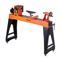 Sústruh na drevo s výkonom 1,5 HP/1100 W, vertikálny sústruh na drevo s pracovným stolom, rozmermi 406 x 1020 mm, variabilnou rýchlosťou 0 – 3200 ot./min., ideálny na spracovanie stredných až veľkých projektov, ako sú nohy stola a vázy. - miniatúra 3