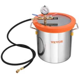 Sada s vákuovou komorou s objemom 18,9 l a čerpadlom s výkonom 3,5 CFM, sada s vákuovou odplyňovacou komorou s krytom z tvrdeného skla, jednostupňové vákuové čerpadlo s 250 ml olejovou fľašou, na stabilizáciu dreva, odplyňovanie silikónom, epoxidové živice - miniatúra 5