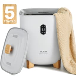 Vedro na ohrievač uterákov, 25l vyhrievaný ohrievač uterákov s LED displejom, veľké ohrievače prikrývok do kúpeľne, časovač a nastavenie teploty 20/40/60/90 minút, pre SPA, domácnosť, na kuchynskú linku, na podlahu, sivý - miniatúra 2