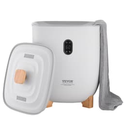Vedro na ohrievač uterákov, 25l vyhrievaný ohrievač uterákov s LED displejom, veľké ohrievače prikrývok do kúpeľne, časovač a nastavenie teploty 20/40/60/90 minút, pre SPA, domácnosť, na kuchynskú linku, na podlahu, sivý - miniatúra 12