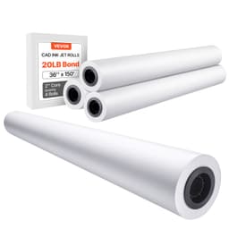 Veľkoformátový papier, papier do plotra 91 cm x 45,5 m, 4 kotúče CAD lepenky s 2-palcovým jadrom, kotúče lepenky s hmotnosťou 9 kg, nápad na CAD výkresy, technické plány, GIS mapy a architektonické návrhy - miniatúra 2
