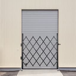 Jednoduchá skladacia bezpečnostná brána, skladacia brána 94 × 122 cm (Š × V), oceľová harmoniková bezpečnostná brána, flexibilná rozťahovacia bezpečnostná brána, rolovacia barikádová brána s 360° otváraním, nožnicová brána alebo dvere s visiacim zámkom - miniatúra 1