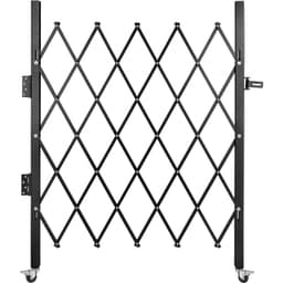 Jednoduchá skladacia bezpečnostná brána, skladacia brána 94 × 122 cm (Š × V), oceľová harmoniková bezpečnostná brána, flexibilná rozťahovacia bezpečnostná brána, rolovacia barikádová brána s 360° otváraním, nožnicová brána alebo dvere s visiacim zámkom - miniatúra 2