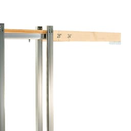 Posuvné dvere do vreckového puzdra, 765 x 2035 mm, 5-lite matné sklenené jednoposuvné dvere s kovaním, robustná doska z masívneho dreva a MDF s vodeodolným povrchom do spálne, kuchyne, pracovne - miniatúra 5