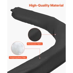 Filtračné ponožky na sedimenty, 4 ks ponožiek na kontrolu erózie s priemerom 127 mm x 3048 mm D, krytie, polypropylénová výplň, flexibilné a účinné ponožky na oplotenie proti bahnu na manažment dažďovej vody, ochrana odvodnenia - miniatúra 7