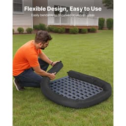 Filtračné ponožky na sedimenty, 4 ks ponožiek na kontrolu erózie s priemerom 127 mm x 3048 mm D, krytie, polypropylénová výplň, flexibilné a účinné ponožky na oplotenie proti bahnu na manažment dažďovej vody, ochrana odvodnenia - miniatúra 9