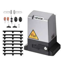 Automatický otvárač brán, 280W elektrický otvárač posuvných brán pre brány do 25 m 816 kg, nylonový motor na rolovacie brány s ozubeným hrebeňom s infračerveným senzorom a 2 diaľkovými ovládačmi, systém otvárania príjazdových brán - miniatúra 2