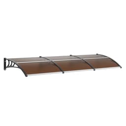 Markíza na okná a dvere 40" x 120", UPF 50+ polykarbonátová vstupná dvere, vonkajšia markíza na okná, previsová markíza na predné dvere, slnečná roleta, ochrana pred UV žiarením, dažďom a snehom, dutá doska - miniatúra 2