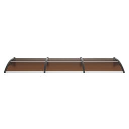 Markíza na okná a dvere 40" x 120", UPF 50+ polykarbonátová vstupná dvere, vonkajšia markíza na okná, previsová markíza na predné dvere, slnečná roleta, ochrana pred UV žiarením, dažďom a snehom, dutá doska - miniatúra 4