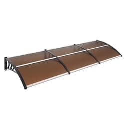 Markíza na okná a dvere 40" x 120", UPF 50+ polykarbonátová vstupná dvere, vonkajšia markíza na okná, previsová markíza na predné dvere, slnečná roleta, ochrana pred UV žiarením, dažďom a snehom, dutá doska - miniatúra 3