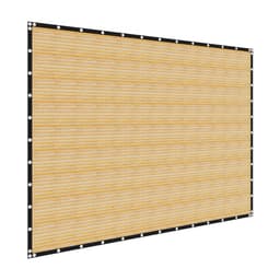 90% látková slnečná clona, 12 x 20 stôp (3,6 x 6 m) na pergolu s očkami z nehrdzavejúcej ocele, slnečná clona na ochranu súkromia s HDPE materiálom s hustotou 160 g/m², na vonkajšie použitie, terasu, záhradu a dvor (béžová) - miniatúra 12