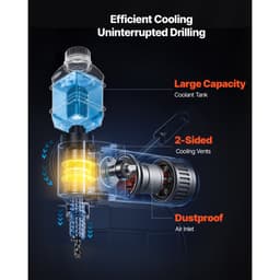 Nízkoprofilová magnetická vŕtačka, 1300 W, priemer vŕtania 35 mm, prenosná magnetická vŕtačka s výkonom 10 000 N, otáčky 650 ot./min., so stopkou Weldon, na kovové povrchy, priemysel a domáce vylepšenia. - miniatúra 10