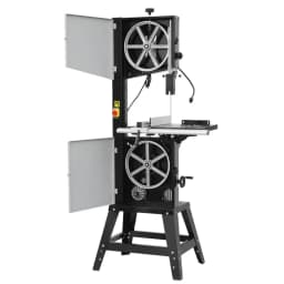 Pásová píla, 340 mm / 13,39 palca, stolová pásová píla so stojanom, 440 – 846 ot./min. s plynulou reguláciou otáčok, 1100 W 1,5 HP, 220 V, optimalizované pracovné svetlo a pokosový merač, na opracovanie dreva, hliníka, dreva, kovu, medi - miniatúra 4