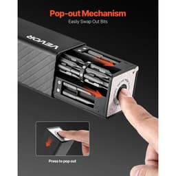 Sada elektrických presných skrutkovačov, 52 magnetických bitov, mini elektrický skrutkovač s magnetickým úložným boxom, oceľové bity S2, LED svetlo, nabíjanie cez konektor typu C, na opravu telefónov, notebookov a elektroniky - miniatúra 10