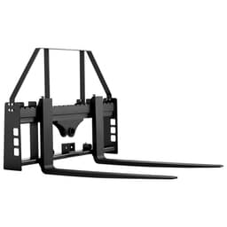 Paletové vidly pre šmykom riadené nakladače, menovitá nosnosť 1814 kg, upevnenie rámu paletových vidlíc s radlicami paletových vidlíc 1065 mm, prijímač a objímky ťažného zariadenia 50,8 mm, vhodné pre šmykom riadené nakladače, traktory - miniatúra 3