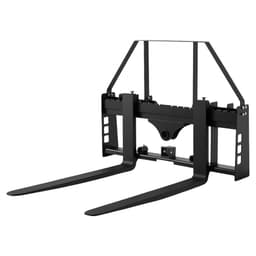 Paletové vidly pre šmykom riadené nakladače, menovitá nosnosť 1814 kg, upevnenie rámu paletových vidlíc s radlicami paletových vidlíc 1065 mm, prijímač a objímky ťažného zariadenia 50,8 mm, vhodné pre šmykom riadené nakladače, traktory - miniatúra 12