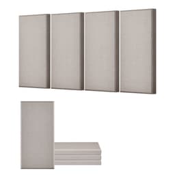 4 ks akustických panelov, 2 palce hrubé, 23,6 x 11,8 palca, zvukovoizolačné panely zo sklenených vlákien, samolepiace zvukotesné nástenné dosky, pre štúdiá, kancelárie, domáce kino, zasadacie miestnosti, ťavie - miniatúra 2