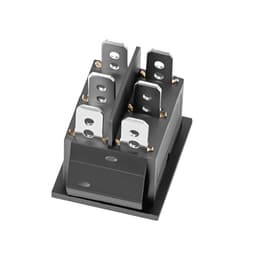 Kolískový prepínač, 6-pinový momentový DPDT kolískový prepínač, 3-polohový (ZAP)-VYP-(ZAP) prepínač polarity AC 250V/16A 125V/20A pre domáce spotrebiče pre autá, lode - miniatúra 5