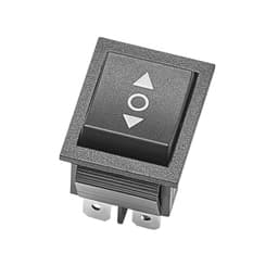 Kolískový prepínač, 6-pinový momentový DPDT kolískový prepínač, 3-polohový (ZAP)-VYP-(ZAP) prepínač polarity AC 250V/16A 125V/20A pre domáce spotrebiče pre autá, lode - miniatúra 4