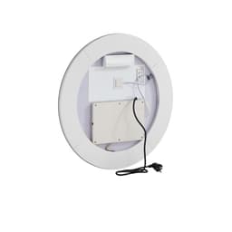 LED kúpeľňové zrkadlo, 60 cm okrúhle LED zrkadlo do kúpeľne s predným a podsvietením, zrkadlo s pamäťovou funkciou a úpravou proti zahmlievaniu s osvetlením, plynule stmievateľné zrkadlo do kúpeľne s 3 farbami, nástenné - miniatúra 5