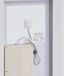 LED kúpeľňové zrkadlo, 50 x 70 cm LED kúpeľňové zrkadlo s predným a podsvietením, pamäťové zrkadlo s úpravou proti zahmlievaniu a svetlami, plynule stmievateľné zrkadlo do kúpeľne s 3 farbami, nástenné - miniatúra 14
